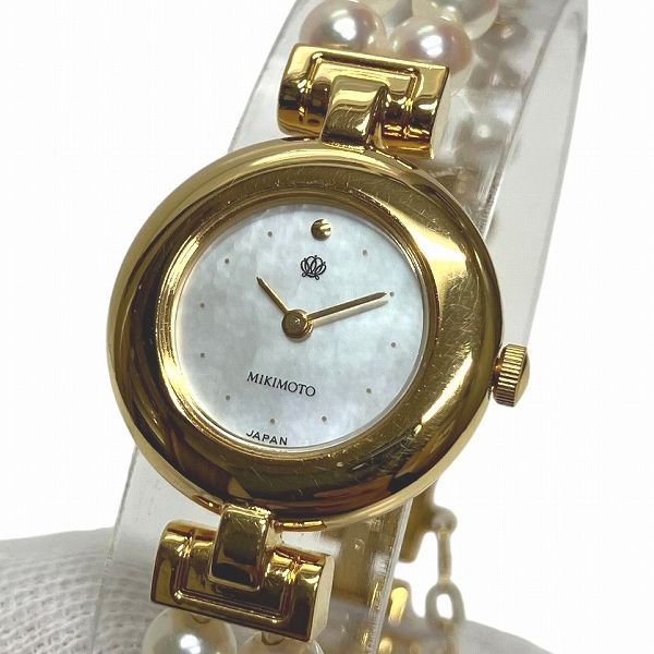  ミキモト 4 N 20 0941 クォーツ JAL パールウォッチ 時計 腕時計 レディース その他 その他