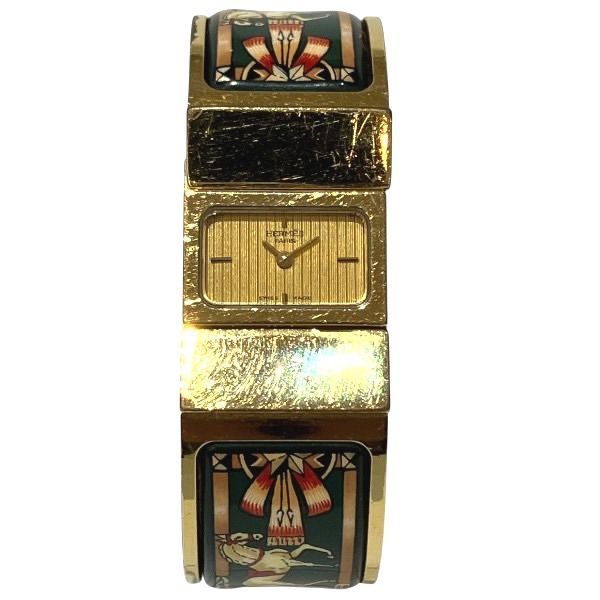 エルメス Hermes ロケ L 01 201 クォーツ 七宝 時計 腕時計 レディース