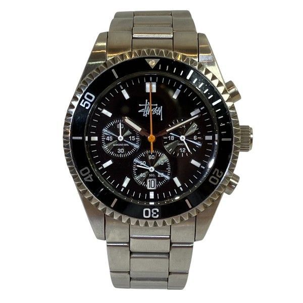 ステューシー CRUSADER クォーツ クロノグラフ 時計 腕時計 メンズ