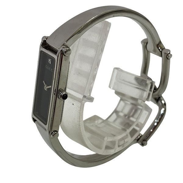 グッチ GUCCI 1500 L クォーツ ブラック文字盤 1 P バングルウォッチ 時計 腕時計 レディース