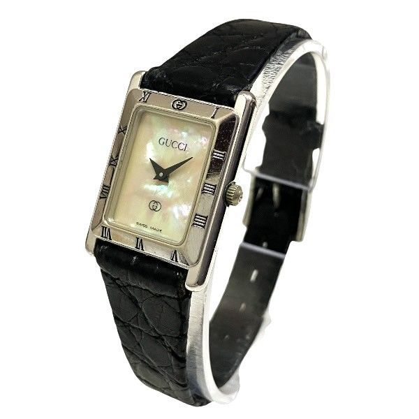 グッチ GUCCI 4200 SL クォーツ スターリング 電池交換済み 時計 腕時計 レディース