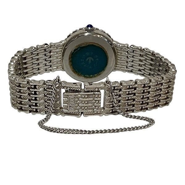 ストーンベゼル シルバー文字盤