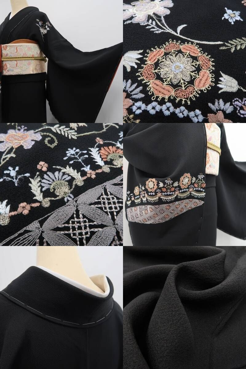 トールサイズ 黒地が引き立てる総刺