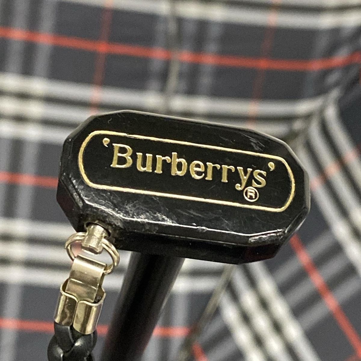 Burberry s バーバリーズ 折りたたみ傘 - ダークネイビー×ライトグレー×マルチ チェック柄