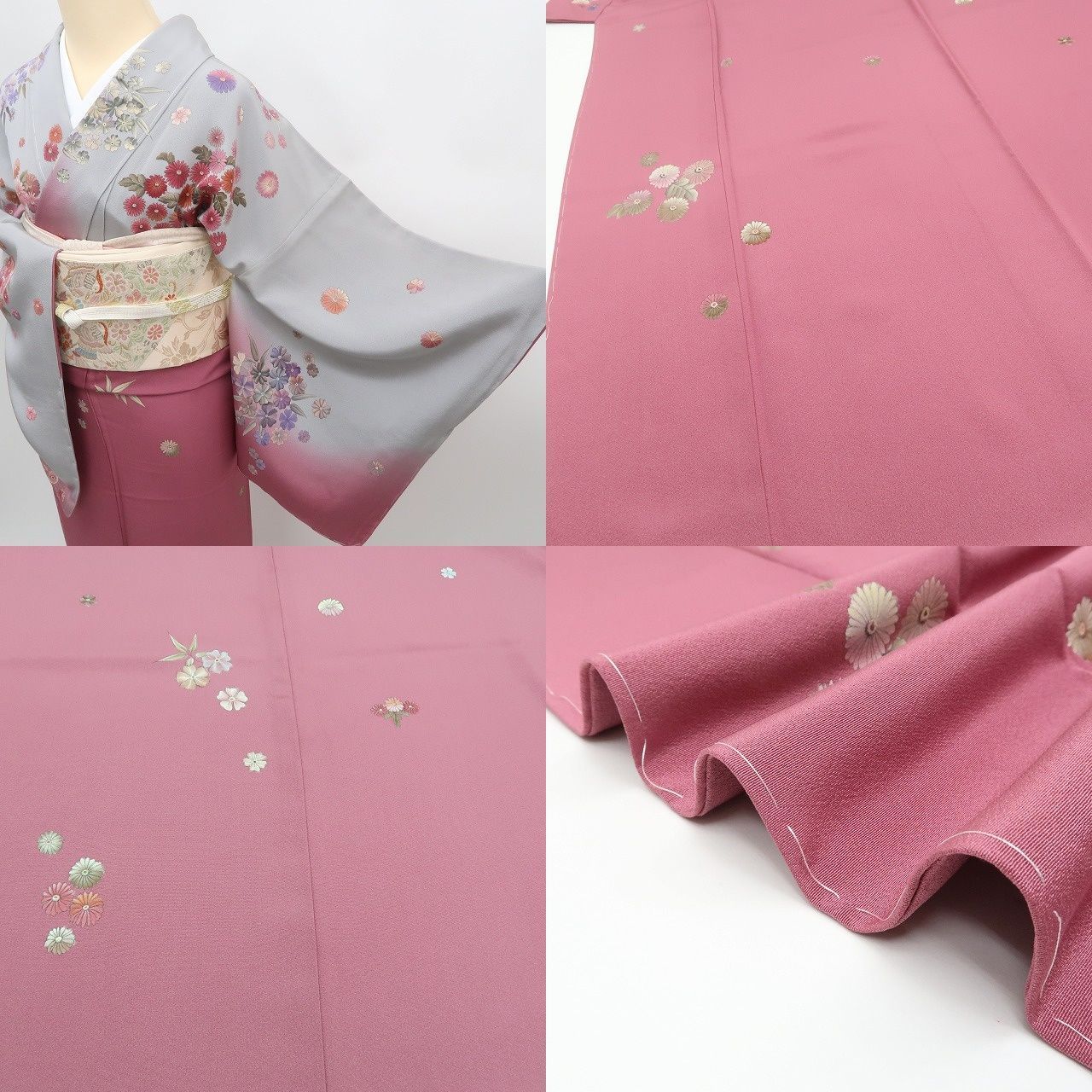 菊 手縫い仕立て