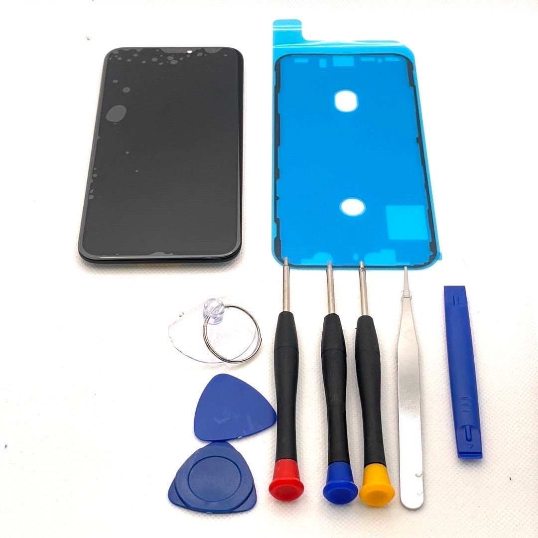 フロントパネル iPhoneX 純正再生品 防水テープ 純正液晶 修理工具