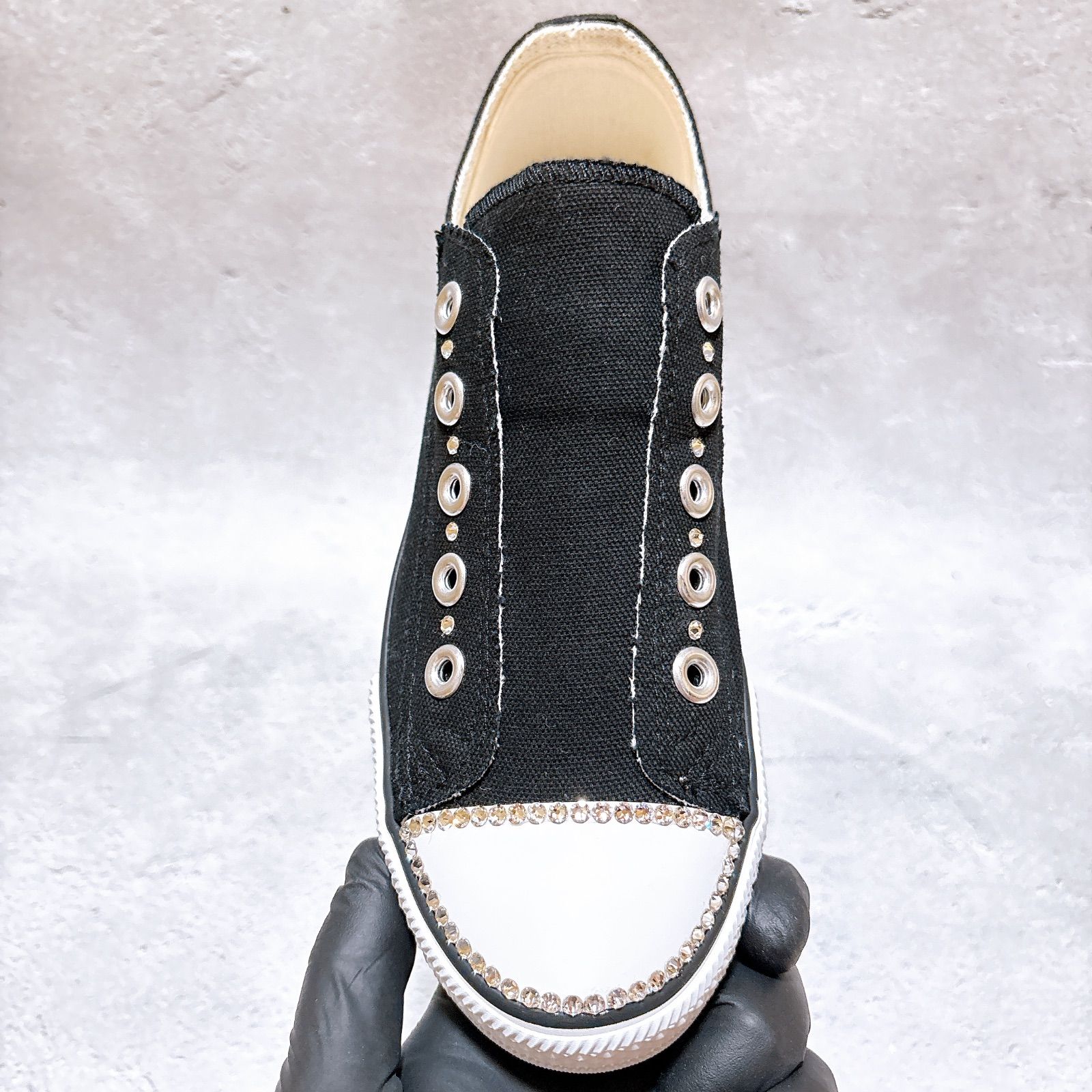 貴和クリスタル クリスタルガラス キラキラ スニーカー スリッポン