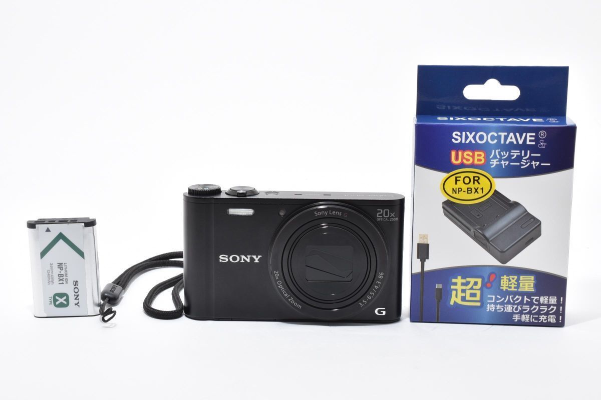 ｜SONY Cyber-shot WX300 デジタルカメラ 2110万画素 光学20倍 ブラック DSC-WX300 B ｜E096