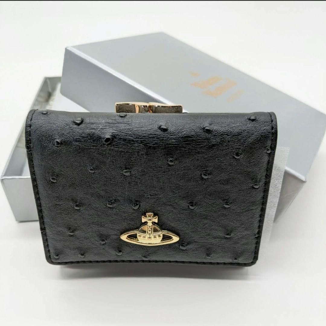 Vivienne Westwood 三折財布 マット黒 卸売りファッション - 内柄も