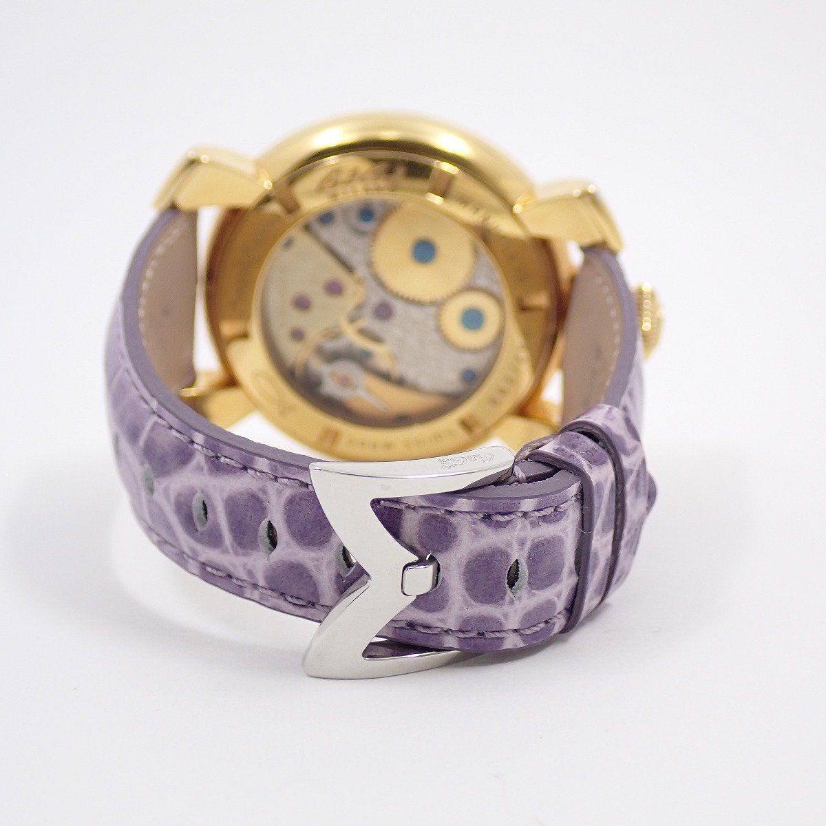  ガガミラノ マニュアーレ48 299本 モデル 手巻き メンズ 腕時計 白文字盤 革ベルト 5010 LE IT 手巻き時計 腕時計(アナログ)