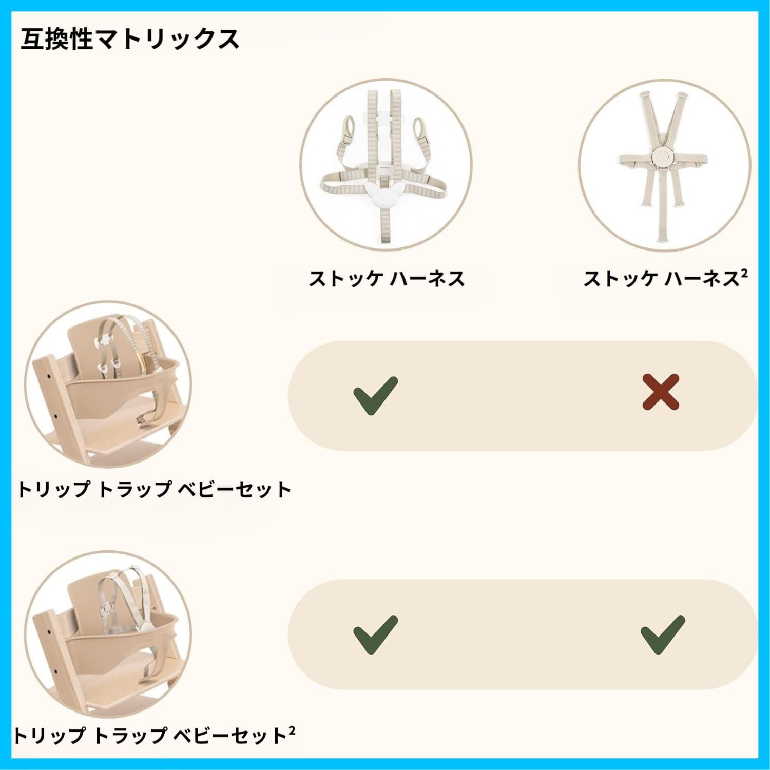  商品 ベージュ チェアベルト 別売のベビーセット2にのみ対応 ハーネス2 ハイチェア 発売 トリップトラップ Stokke ストッケ その他 文房具 事務用品
