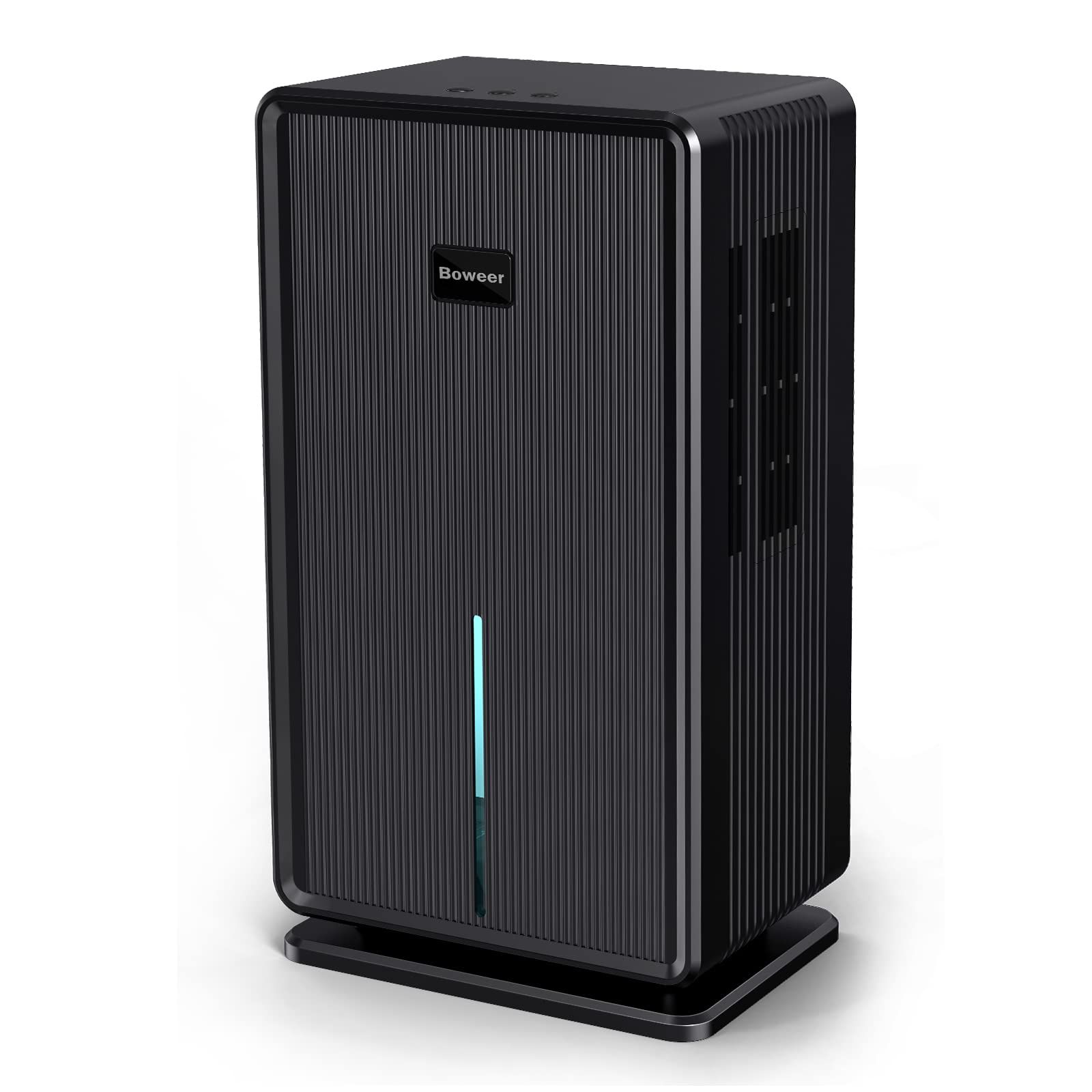 Boweer 除湿機 大容量 3L 除湿量1L 日 鉄筋15畳 木造７畳 除湿器 部屋干し 湿気取り カビ 梅雨対策 小型 コンパクト 自動停止 静音 省エネ 節電 脱衣所 台所 押入れ トイレ クローゼット ペルチェ式 YP2118 ブラック