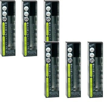 6本セット メロス ヘアカバーファンデーション 150g×6本 ブラック BC-M V-2 土日祝日は店休日の為 発送は平日のみになります