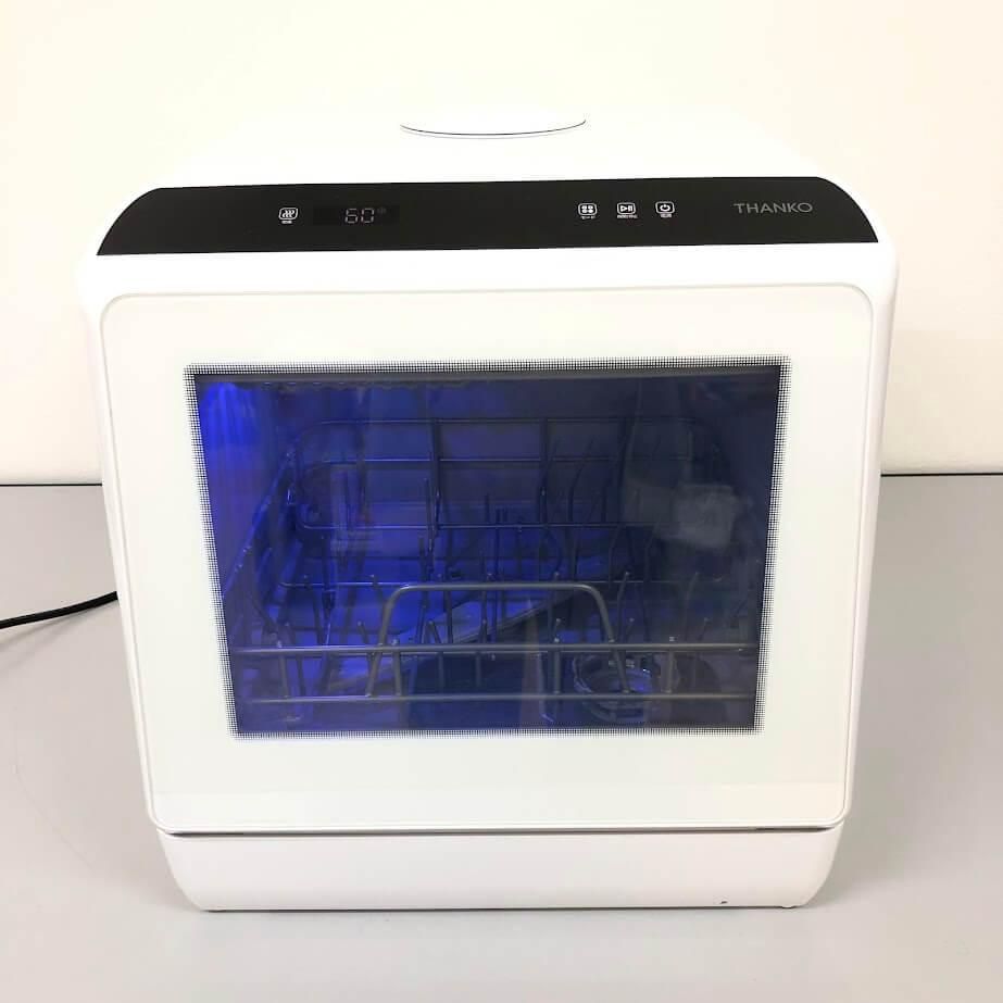 ss 8025 サンコー 食器洗い乾燥機 STTDWADW ホワイト THANKO 食洗機 ラクア 白 工事不要 水道いらずのタンク式食洗機 乾燥機 据え置き 卓上 前開き コンパクト