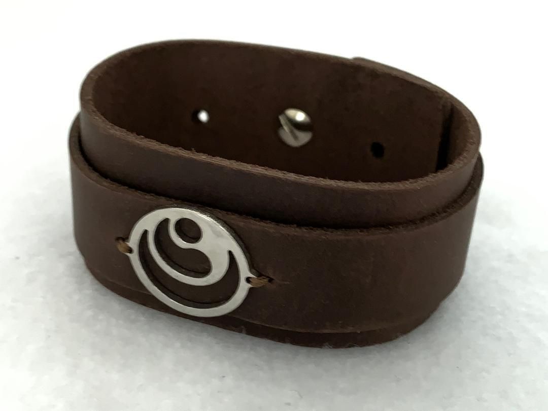 新 真 空手 新 真会 牛革 リストバンド レザー ブレスレット