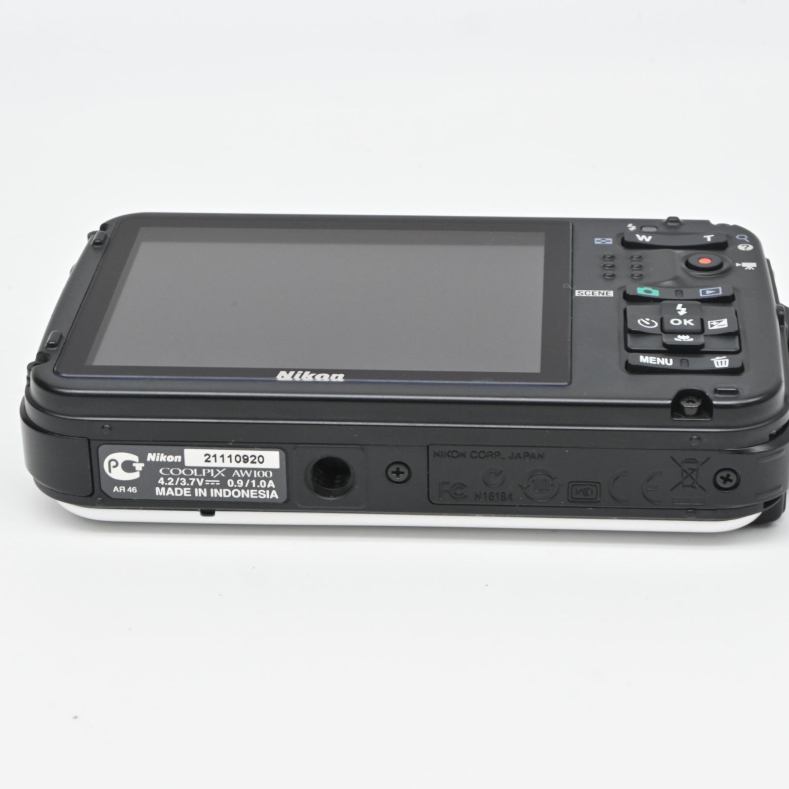  ニコン COOLPIX AW 100 ホワイト コンパクトデジタルカメラ デジタルカメラ