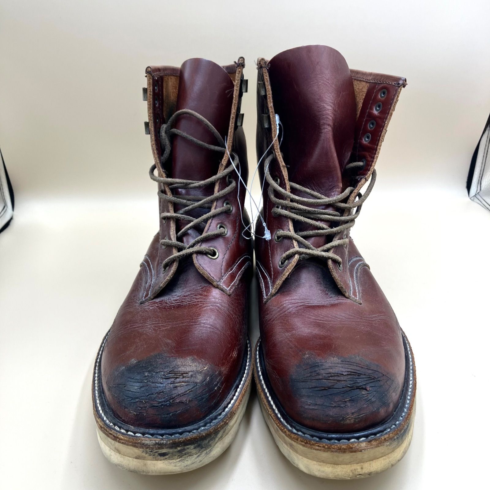 647 vibrant ビムラム レザー ブーツ ブラウン