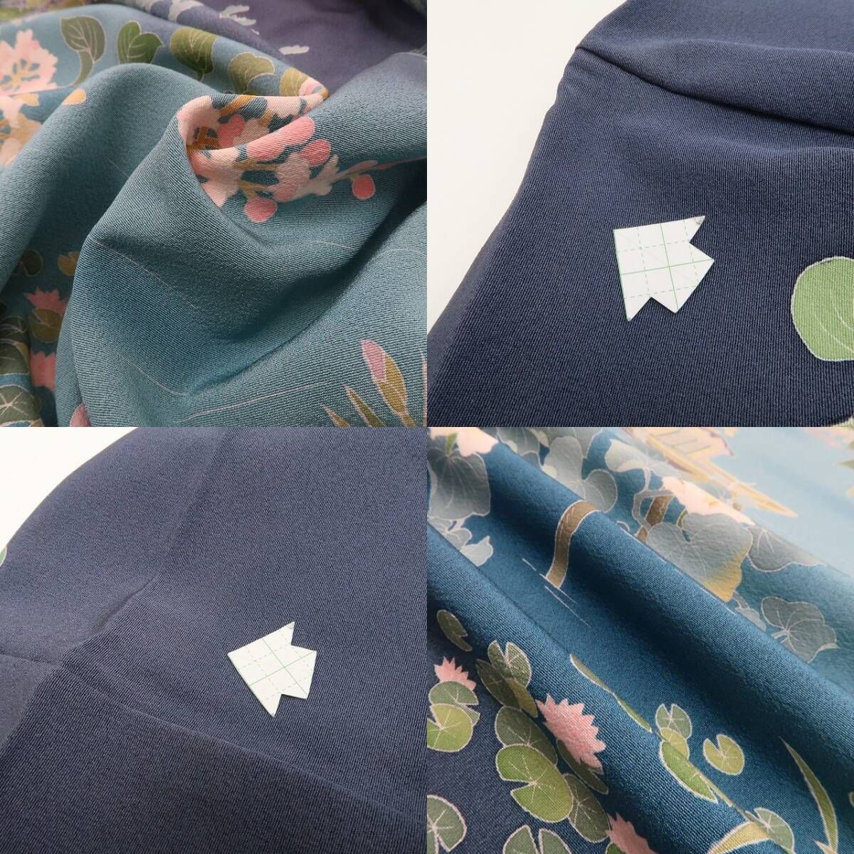 正絹 仕付け糸付