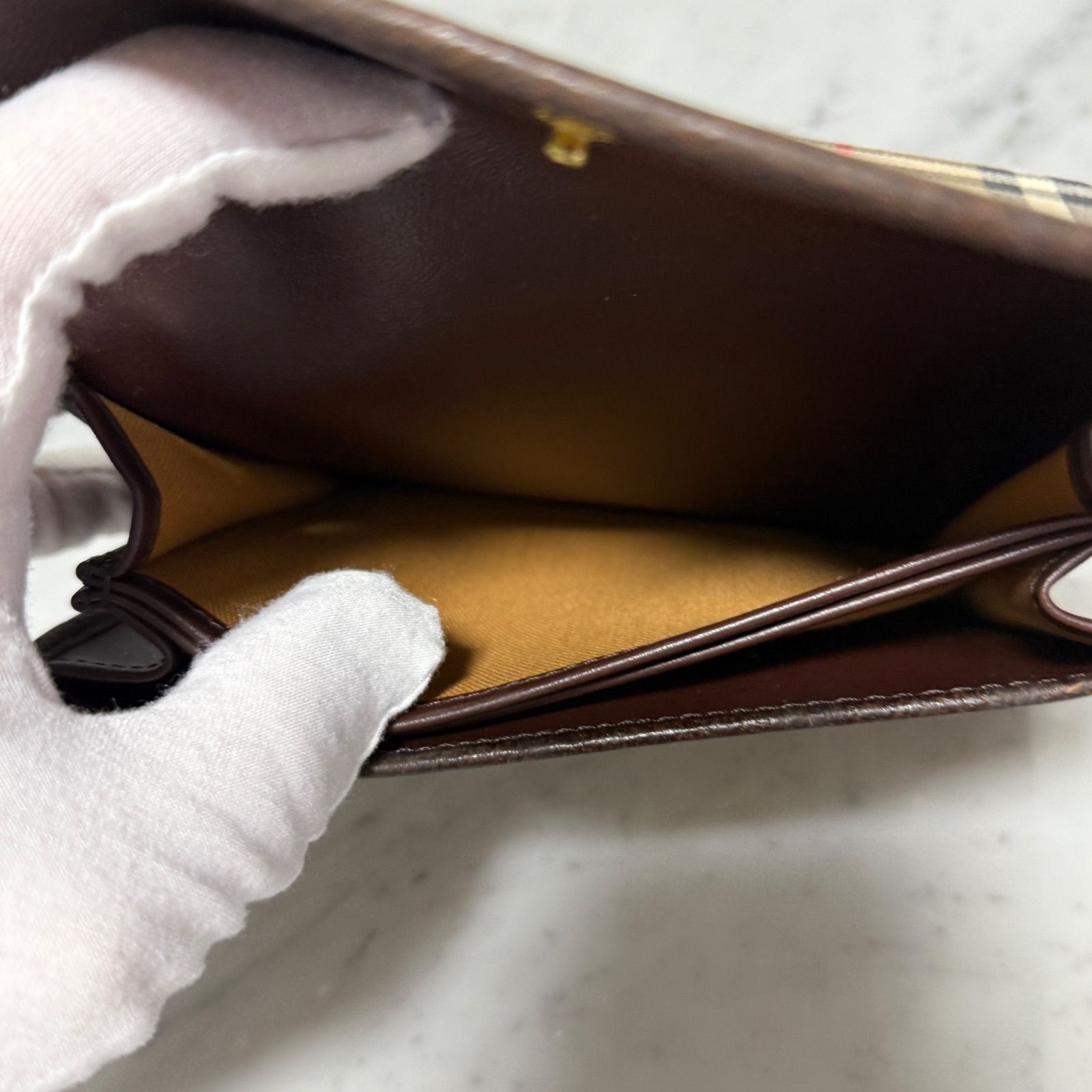 ミニセカンドバッグ ノバチェックシャドーホース