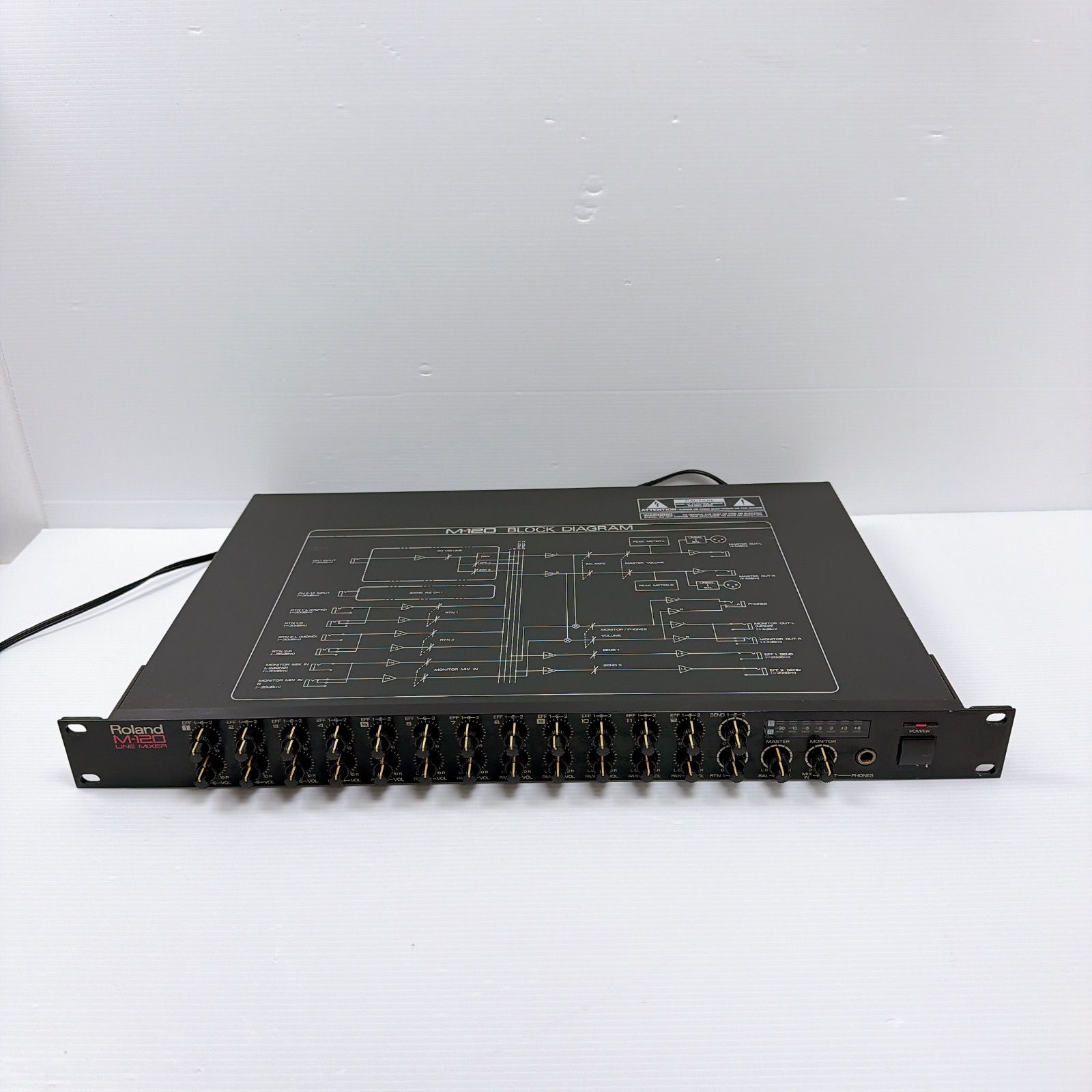 Roland M-120 LINE MIXER ローランド ラインミキサー 12ch 名機 動作 済み シンセ DTM