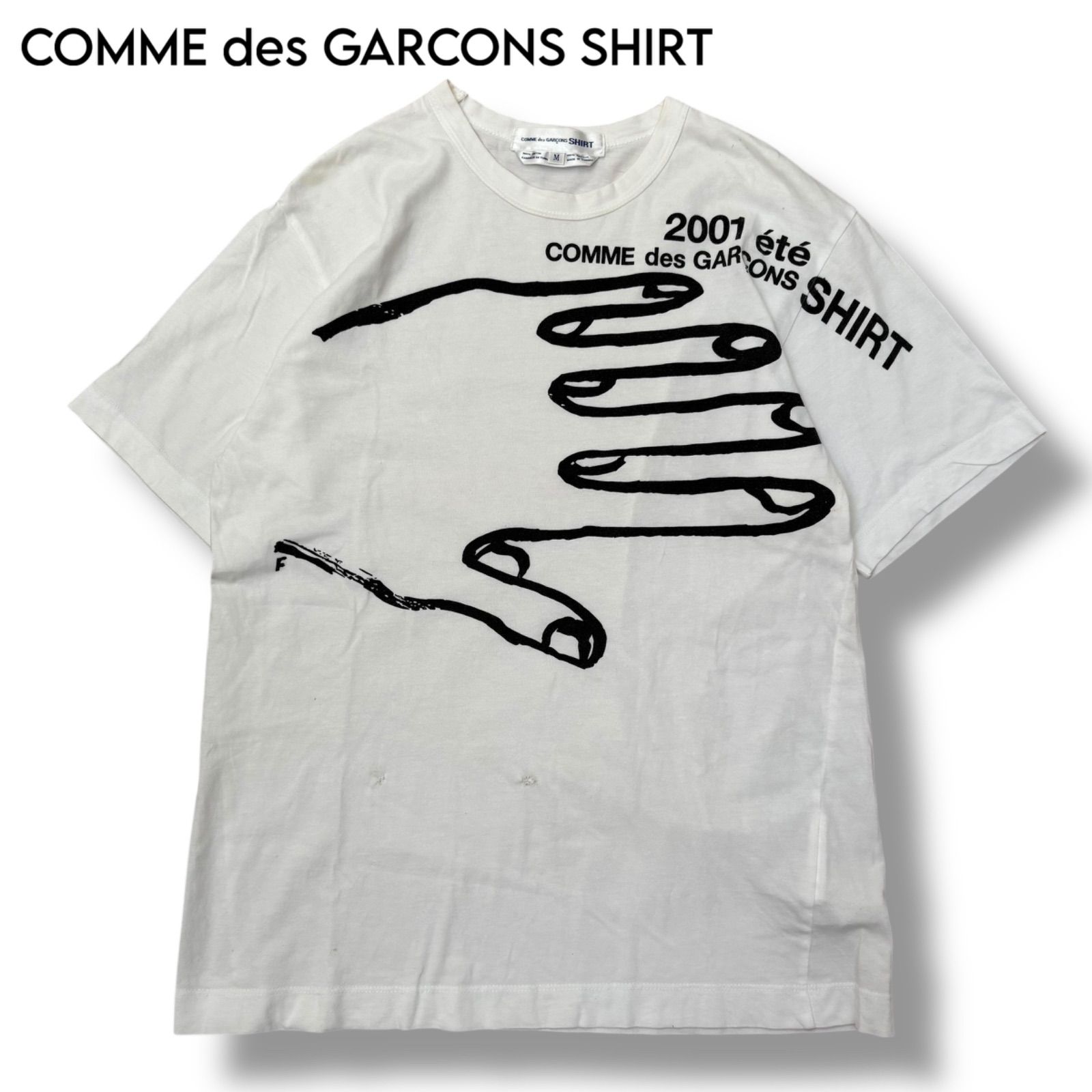 COMME des GARCONS SHIRT】2001 HANDプリントTシャツ - メルカリ