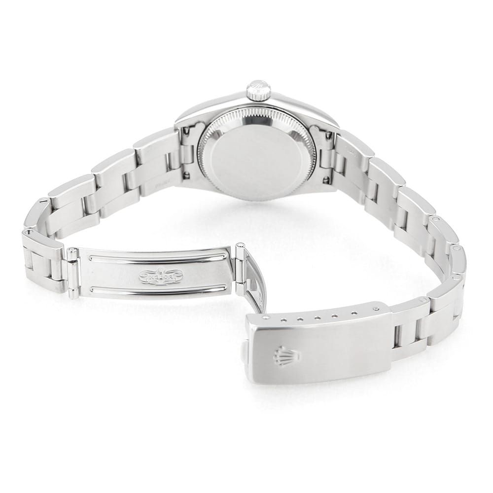 ロレックス オイスターパーペチュアル 76030 ブルー バー Y番 レディース