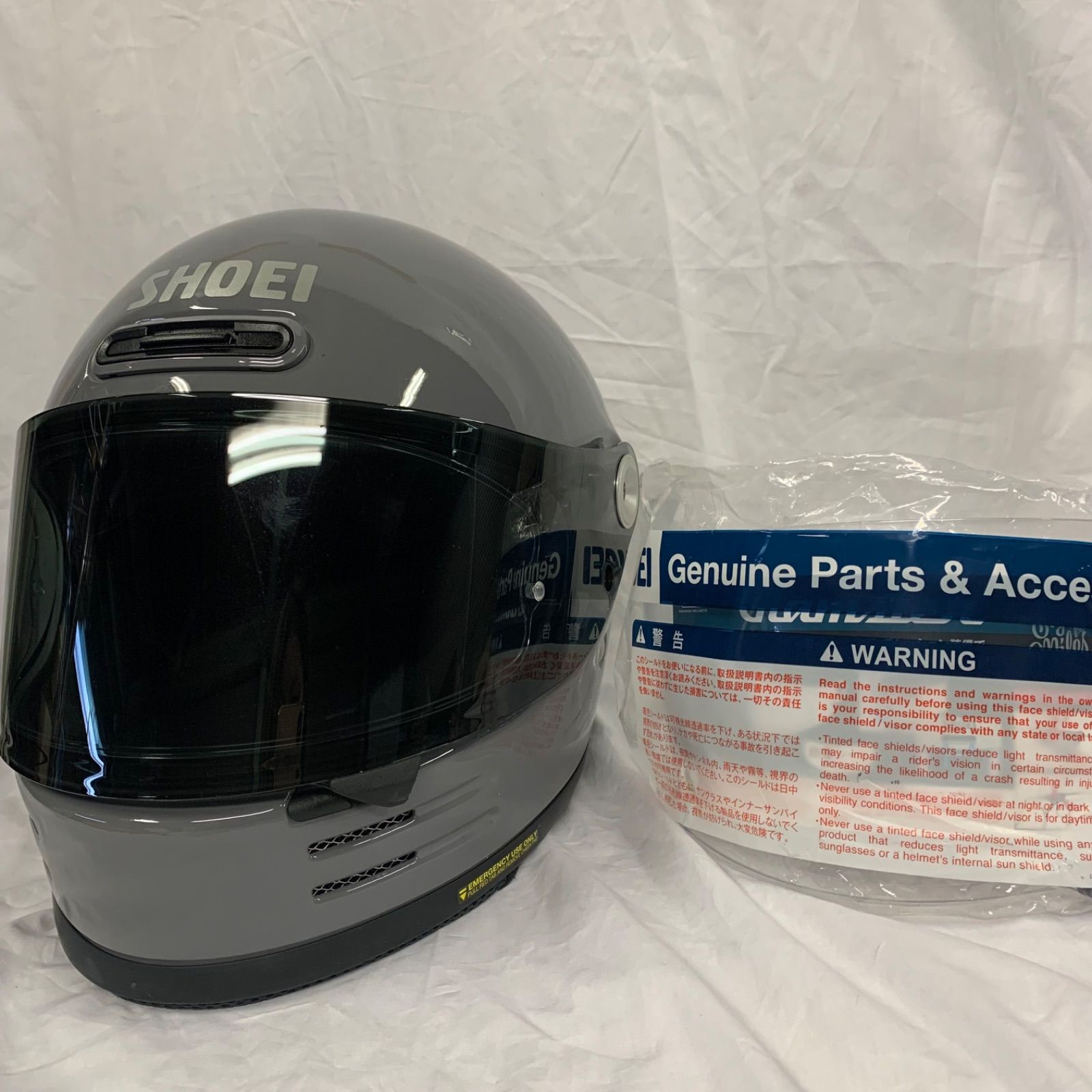 10h50 SHOEI Glamster グレー Mサイズ フルフェイス 純正シールド付
