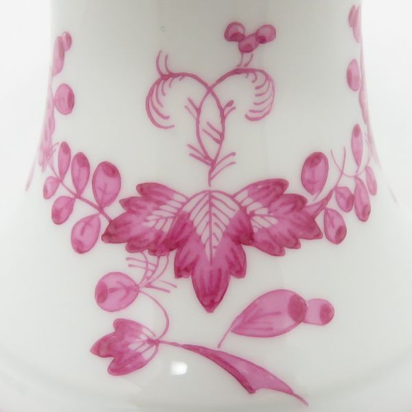 マイセン キャンドルホルダー インドの華 リッチピンク ロウソク立て 蝋燭立て 1個 Meissen