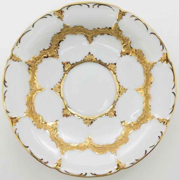 マイセン カップ-ソーサー Bフォーム グランツゴールド C-S 洋食器 金彩 1客 Meissen 1級品 1