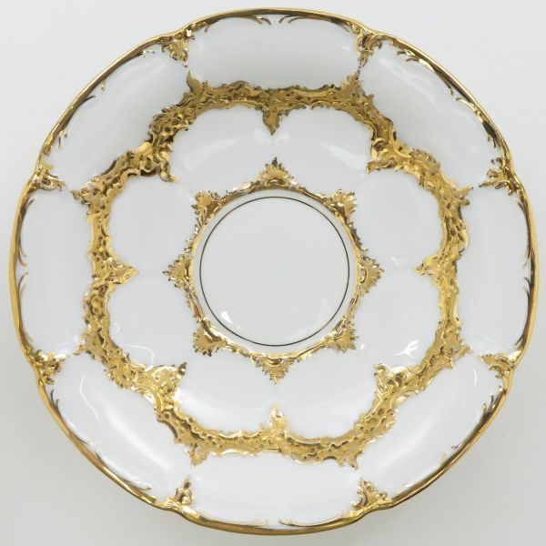 マイセン カップ-ソーサー Bフォーム グランツゴールド C-S 洋食器 金彩 1客 Meissen 1級品 2