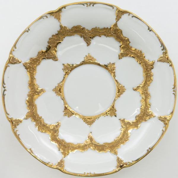マイセン カップ-ソーサー Bフォーム グランツゴールド C-S 洋食器 金彩 1客 Meissen 1