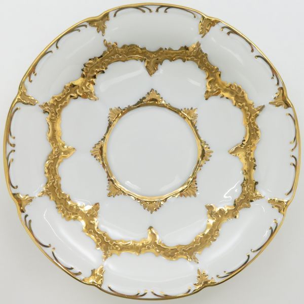 マイセン カップ-ソーサー Bフォーム グランツゴールド C-S 洋食器 金彩 1客 Meissen 2
