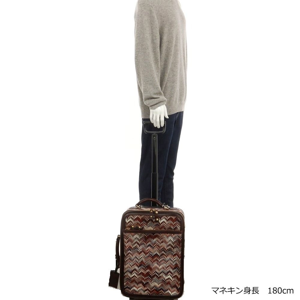 ミッソーニ Missoni ジャカード スーツケース キャリーバッグ ブラウン
