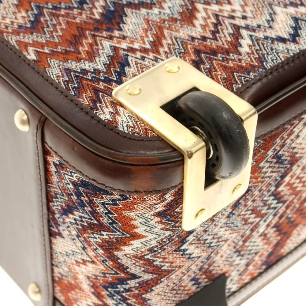 中古】ミッソーニ Missoni ジャカード スーツケース キャリーバッグ