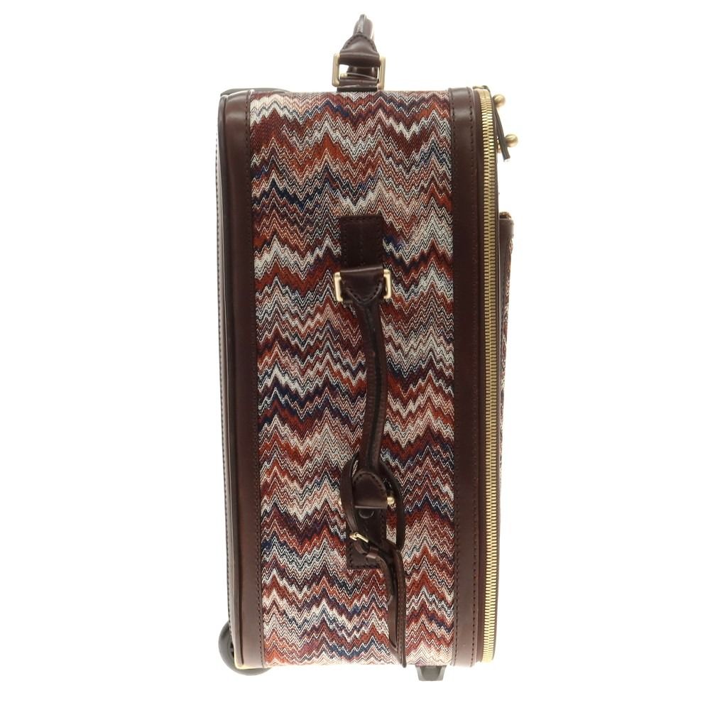 中古】ミッソーニ Missoni ジャカード スーツケース キャリーバッグ