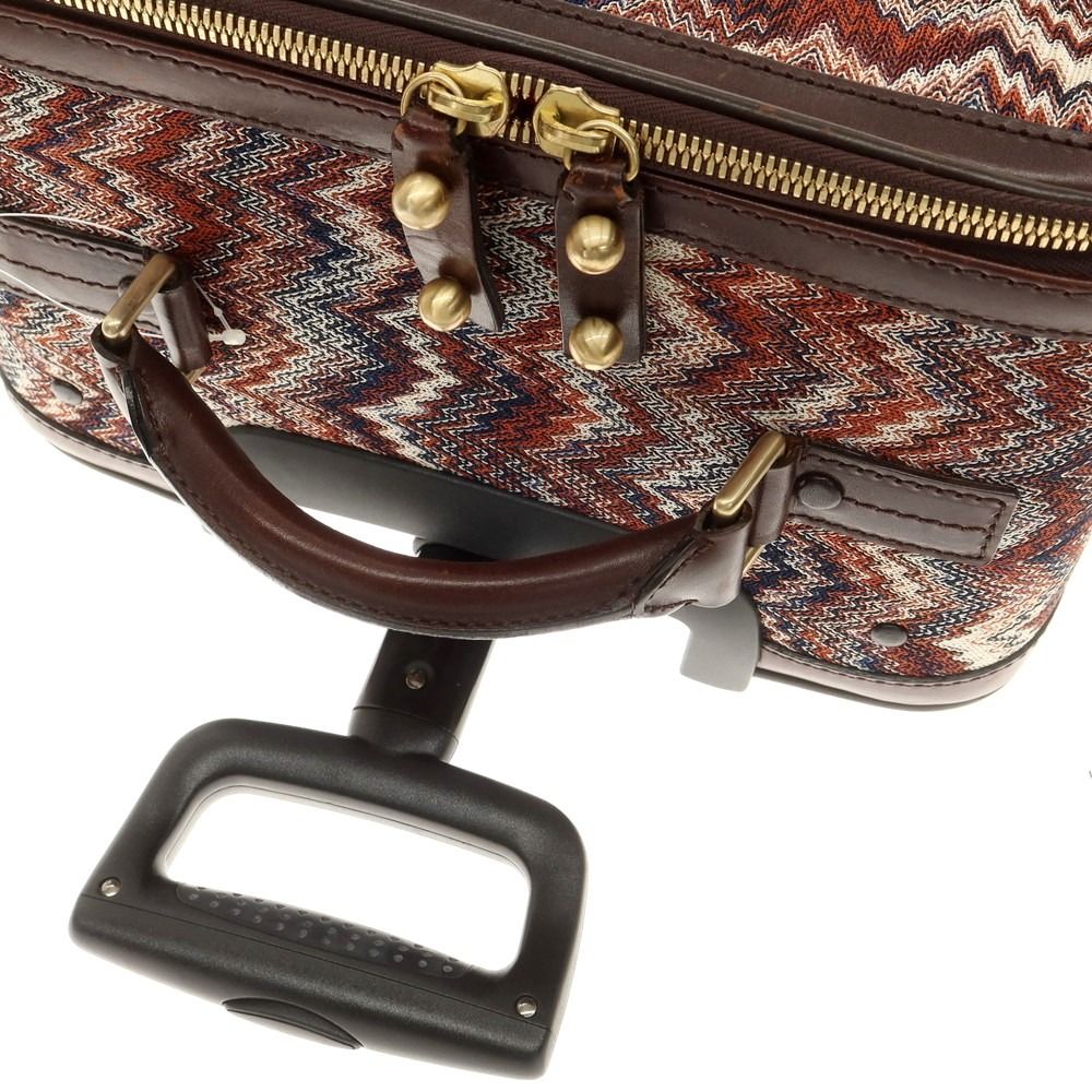 中古】ミッソーニ Missoni ジャカード スーツケース キャリーバッグ