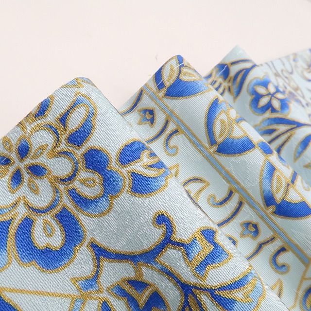 ❁tomihisa❁ 岡重 お仕立て上がり品 更紗 着物 仕付け糸付 トールサイズ 軽やかに踊る更紗 小紋 7015