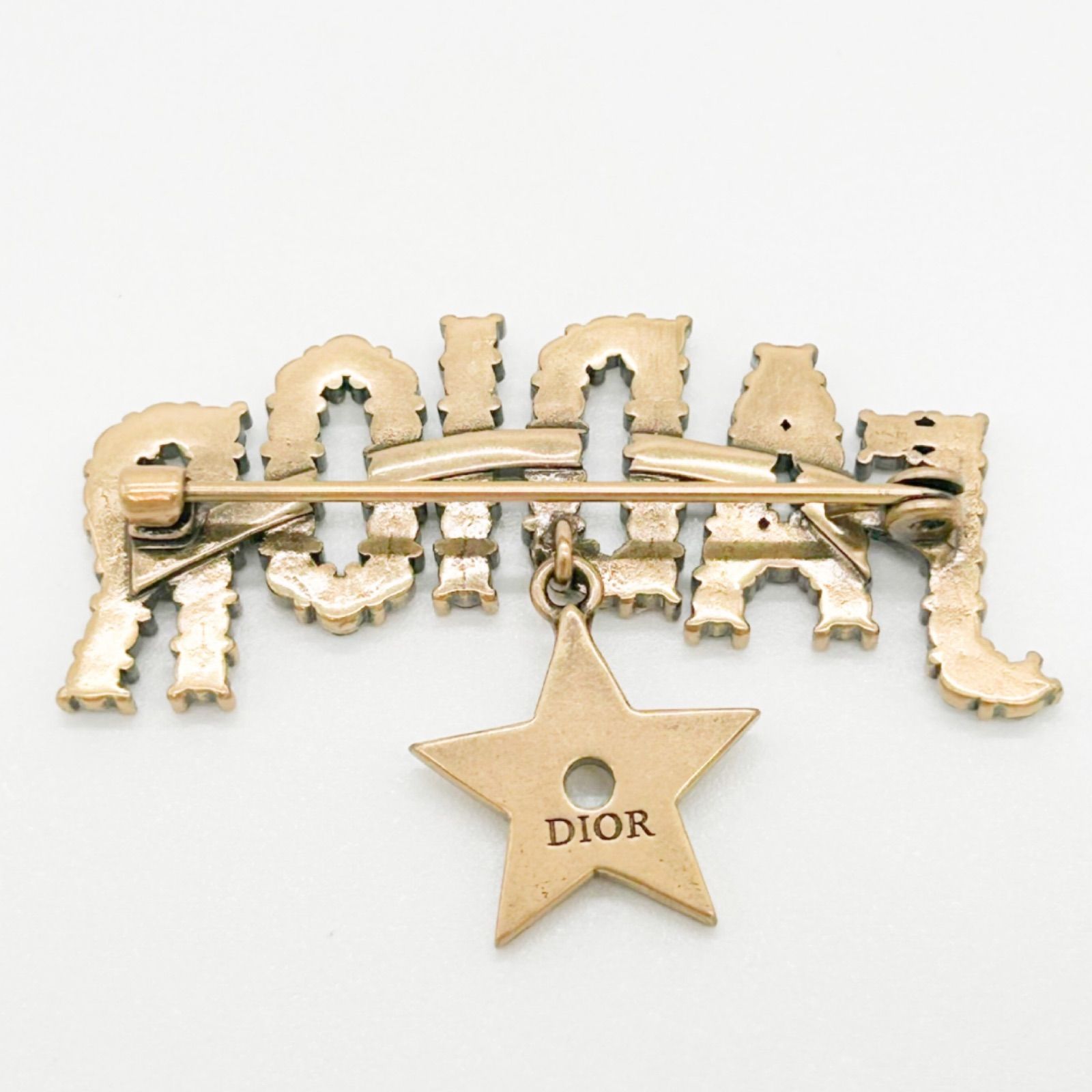 DIOR ディオール ブローチ JADIOR ジャデオール スター クリスタル ジャドール 星 ラインストーン ゴールド アクサセサリー レディース