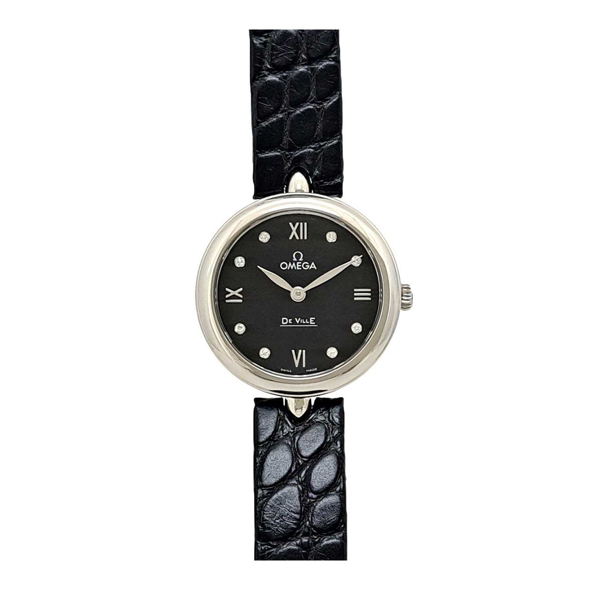 オメガ デ ヴィル プレステージ デュードロップ 424.13.27.60.51.001 クオーツ ステンレススティール レディース OMEGA 時計