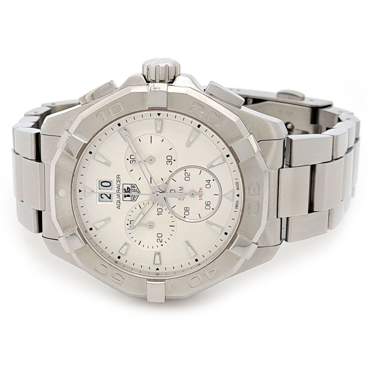 タグホイヤー アクアレーサー クロノグラフ CAY 1111 BA 0927 クオーツ ステンレススティール メンズ TAG HEUER 時計