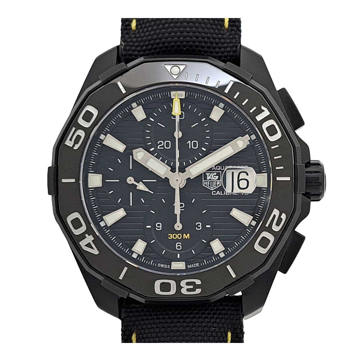 タグホイヤー アクアレーサー クロノグラフ ブラックバージョン CAY218A.FC6361 自動巻き チタン メンズ TAG HEUER 時計