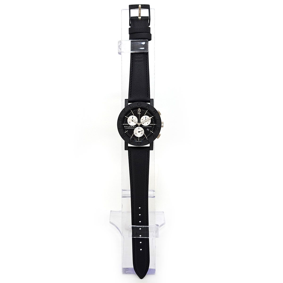 ブルガリ ブルガリブルガリ カーボンゴールド クロノグラフ シンガポール BB38CLCH クオーツ カーボン メンズ BVLGARI 時計