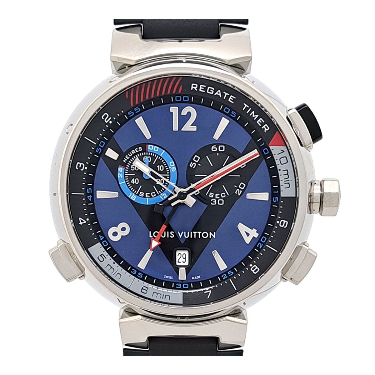 ルイヴィトン タンブール レガッタ ルイ ヴィトンカップ Q102DZ クオーツ ステンレススティール メンズ LOUIS VUITTON 時計