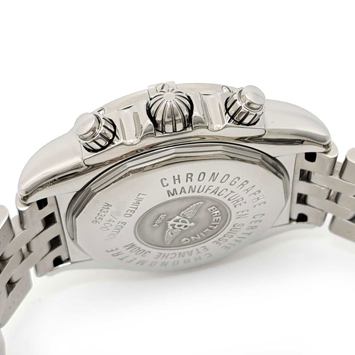  ブライトリング クロノマット エボリューション 日本 ブラウンダイヤル A 13356 自動巻き ステンレススティール メンズ BREITLING 時計 自動巻き時計 腕時計(アナログ)