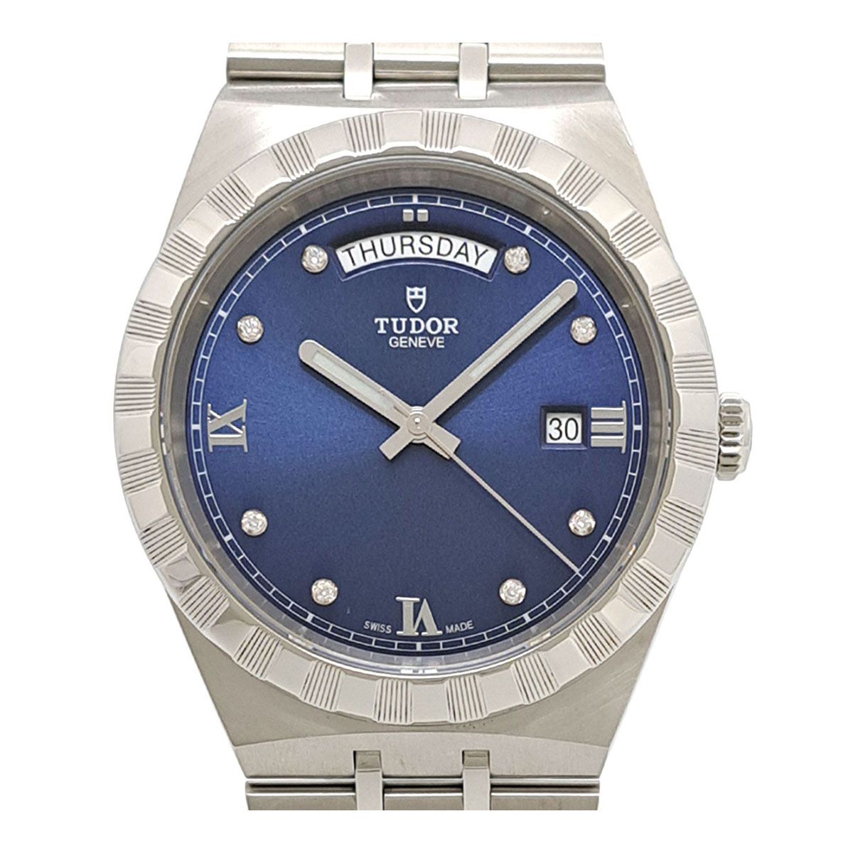 チューダー ロイヤル デイデイト 10Pダイヤ 28600G 自動巻き ステンレススティール メンズ TUDOR 時計