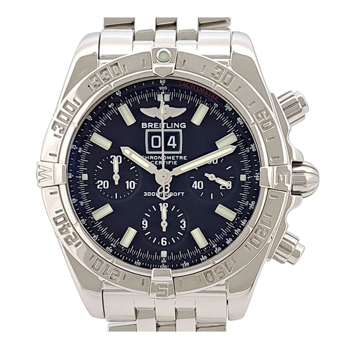 ブライトリング ブラックバード クロノグラフ ビッグデイト A44359 自動巻き ステンレススティール メンズ BREITLING 時計