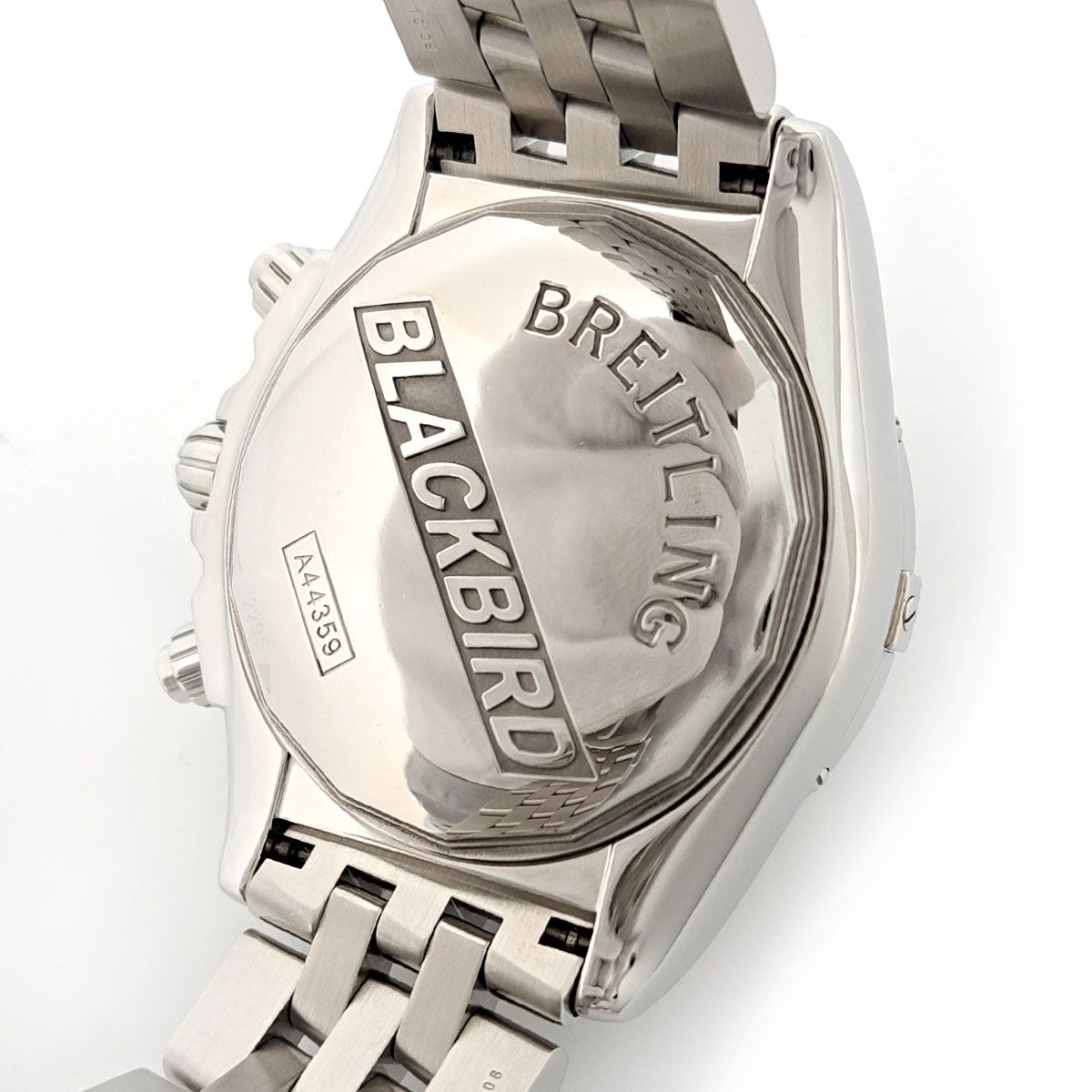 進化した ブライトリング ブラックバード クロノグラフ ビッグデイト A44359 自動巻き ステンレススティール メンズ BREITLING 時計