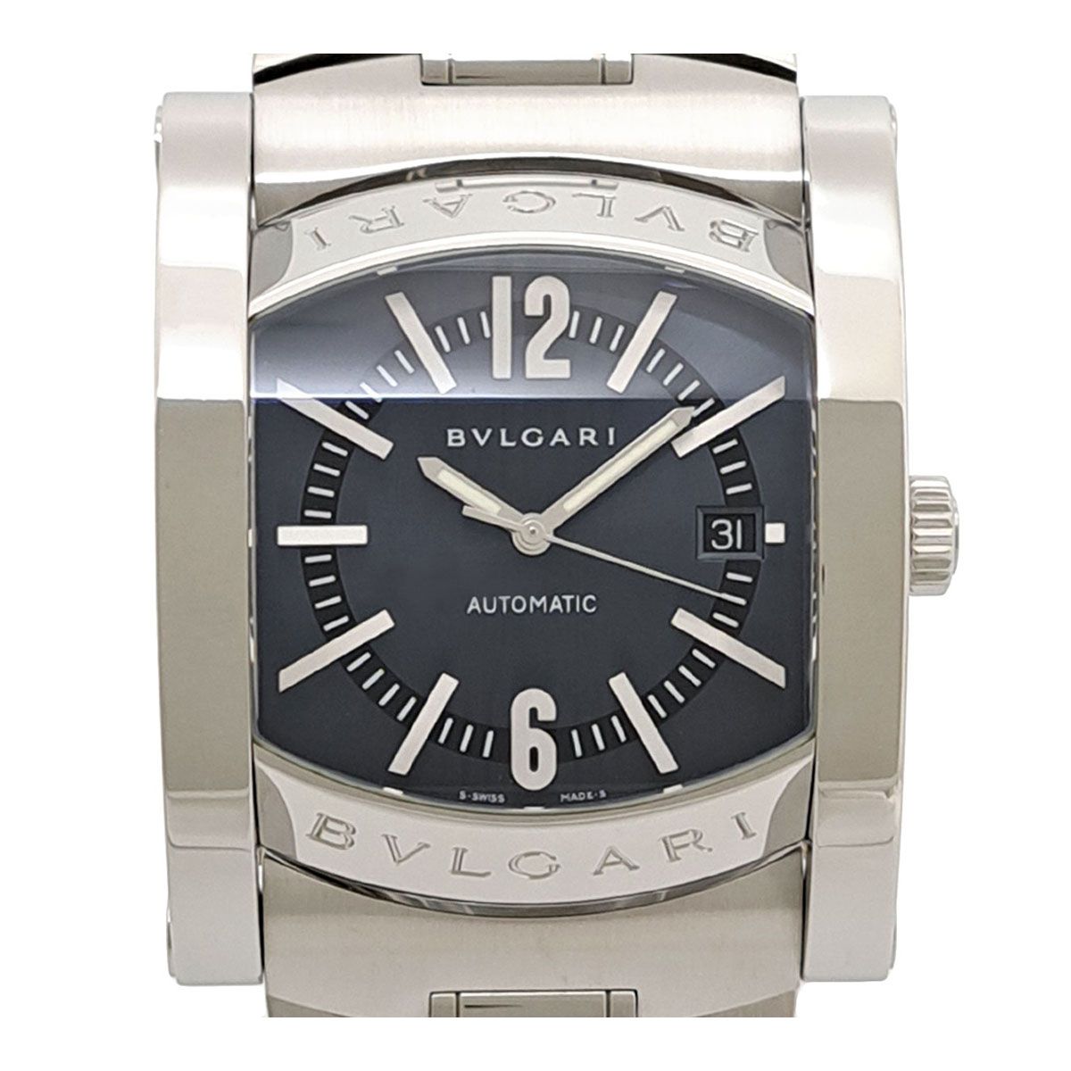 ブルガリ アショーマ AA48S 自動巻き ステンレススティール メンズ BVLGARI 時計