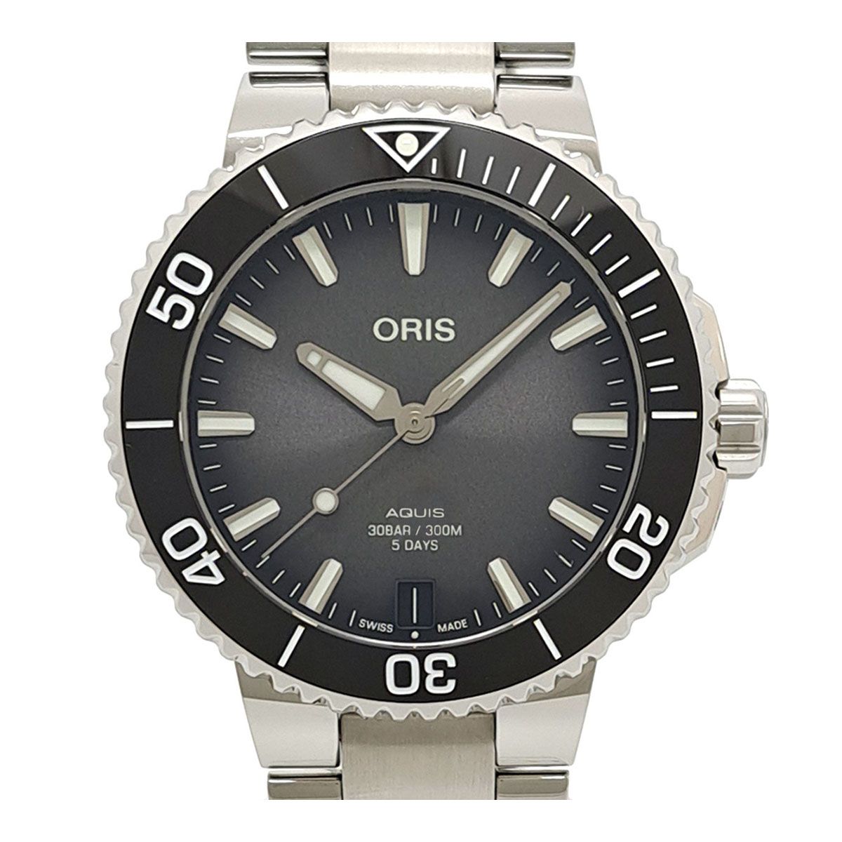 オリス アクイス デイト キャリバー400 01 400 7769 4154 自動巻き ステンレススティール メンズ ORIS 時計