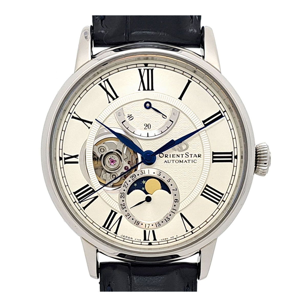 オリエント オリエントスター ムーンフェイズ パワーリザーブ F7X6-UAA0 自動巻き ステンレススティール メンズ ORIENT 時計